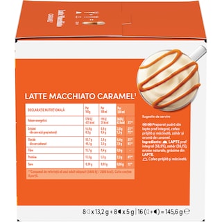 Nescafe | Dolce Gusto | Cafea Latte Macchiato Caramel, 8 bauturi, 16 capsule