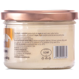 Laptaria cu caimac | Untul cel laptos 80% grasime 150g