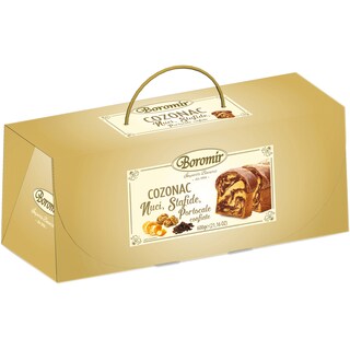 Boromir | Cozonac Vintage cu nuci,stafide si portocale confiate 600g