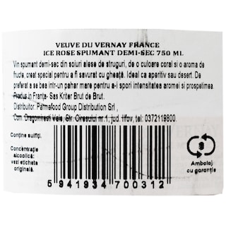 Veuve du vernay | Spumant Ice Rose demisec 0.75L
