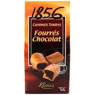 Klaus | Caramele umplute cu crema de ciocolata 160g