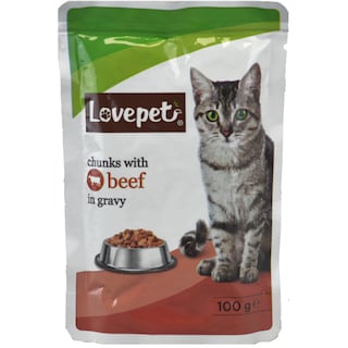 Lovepet | Hrana umeda pentru pisici, cu vita in sos 100g