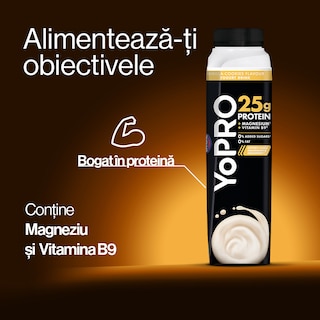 YoPRO | Iaurt de baut cu aroma de vanilie si biscuiti, 0,5% grasime 300g