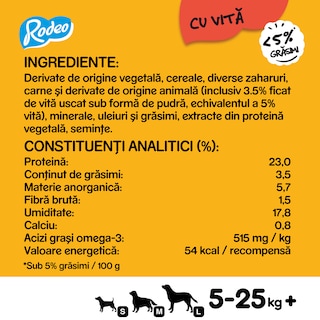 Pedigree | Rodeo | Hrana complementara cu vita pentru caini adulti 70g