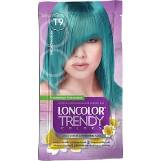 Loncolor | Trendy Color | Vopsea pentru par T9 Turcoaz Progresiv