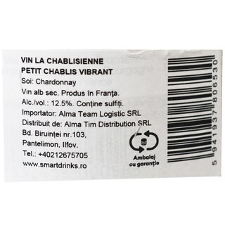 La Chablisienne | Vin alb sec Petit Chalis Vibrant 0.75L