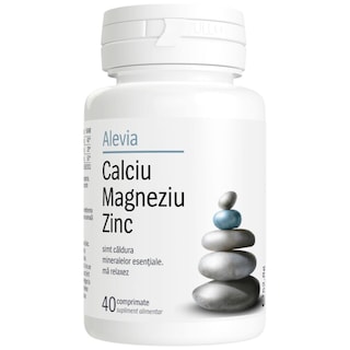 Alevia | Calciu Magneziu Zinc 40 comprimate