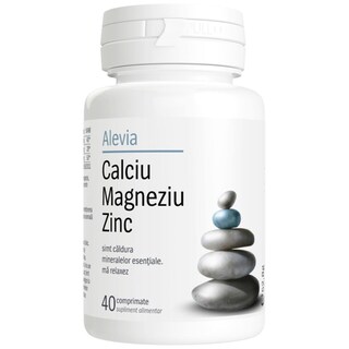 Alevia | Calciu Magneziu Zinc 40 comprimate