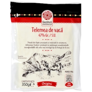 Gusturi romanesti | Telemea de vaca 47% grasime 350g