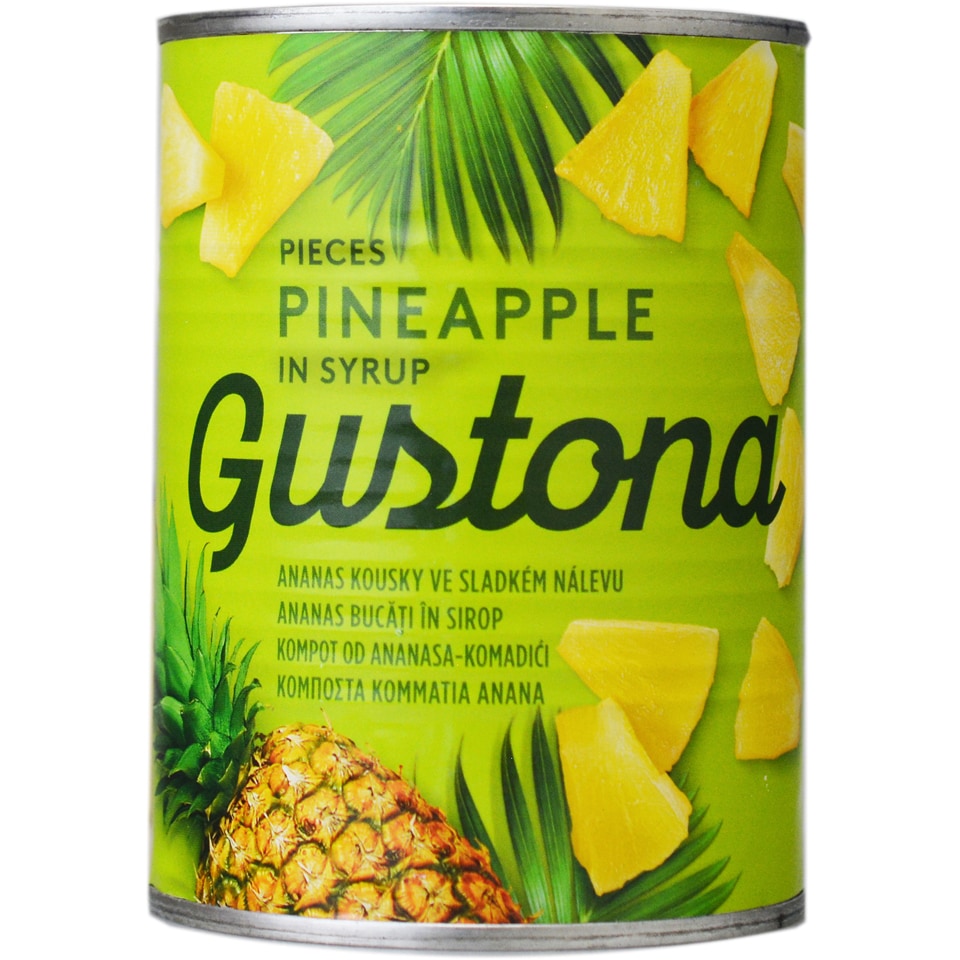 Gustona | Ananas bucati in sirop 565g | Mega-image