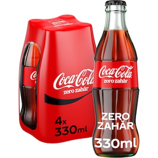 Coca-Cola Zero Zahar | Bautura racoritoare carbogazoasa 4x330ml