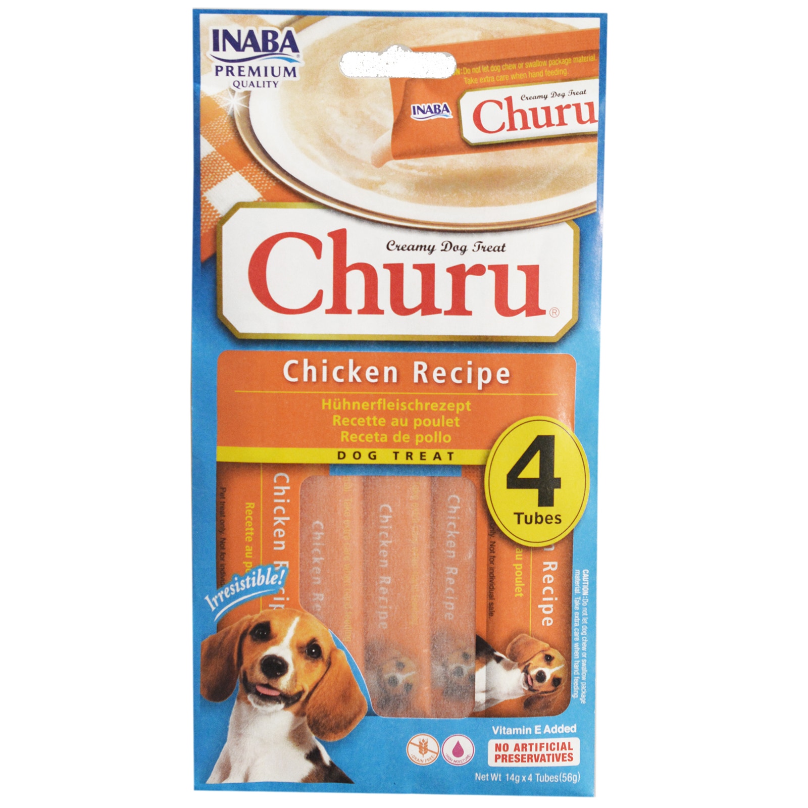 Inaba | Churu | Recompense pentru caini, cu pui 4x14g | Mega-image