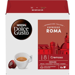 Nescafe | Dolce Gusto | Cafea Espresso Roma 16x6.2g