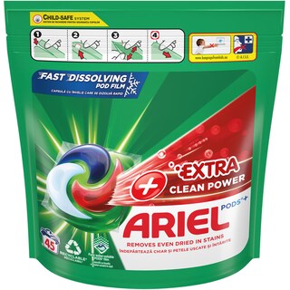 Ariel | Detergent Extra Clean Power, 45 capsule
