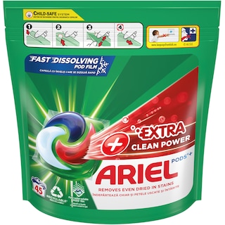 Ariel | Detergent Extra Clean Power, 45 capsule