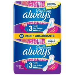 Absorbante marimea 3 Ultra Night, 12 bucati