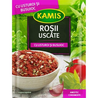 Kamis | Rosii uscate cu busuioc si usturoi 15g
