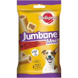 Pedigree | Jumbone | HraNa complementara pentru caini, cu aroma de vita si pasare, 4 buc, 160g