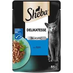 Sheba | Hrana completa pentru pisici adulte, cu ton 85g