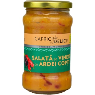 Capricii si Delicii | Salata de vinete cu ardei copti 300g