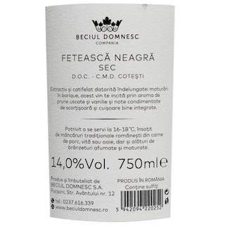 Beciul Domnesc-Grand Reserve