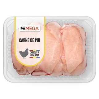 Piept de pui dezosat, fara piele, feliat