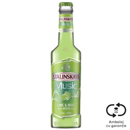 Bautura slab alcoolizata Music Lime & Mint 275ml