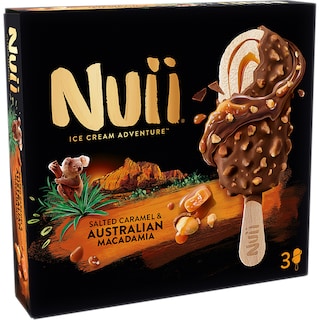 Nuii | Inghetata Salted Caramel & Australian Macadamia 3x68.3g