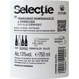 Cotnari | Selectie | Vin alb demisec  0.75L