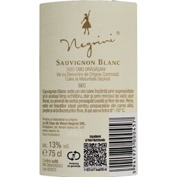 Negrini | Vin alb sec Sauvignon Blanc 0.75L