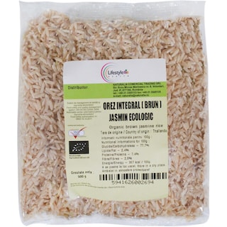 Naturalia | Orez integral brun Jasmin ecologic 500g