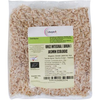 Naturalia | Orez integral brun Jasmin ecologic 500g