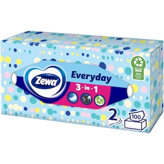 Zewa | Servetele faciale Everyday, 2 straturi, 100 bucati