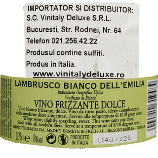 Medici Ermete | Vin alb Lambrusco Salomino, Marani si Maestri 0.75l