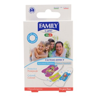 Family Care | Plasturi asortati pentru copii 16 bucati