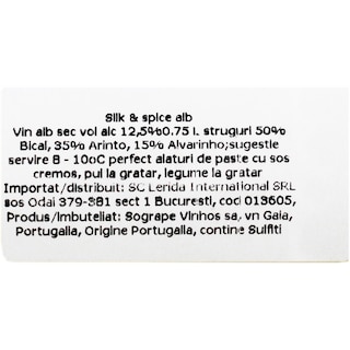 Silk&Spice | Vin alb sec 0.75L