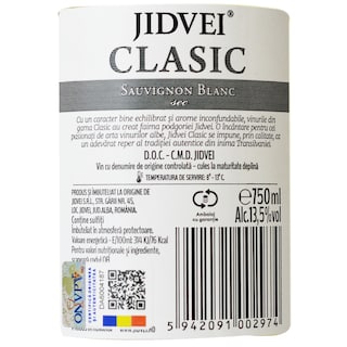 Jidvei | Clasic | Vin alb sec Sauvignon Blanc 0.75L