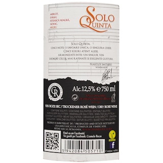 Solo Quinta | Vin roze cupaj 750ml