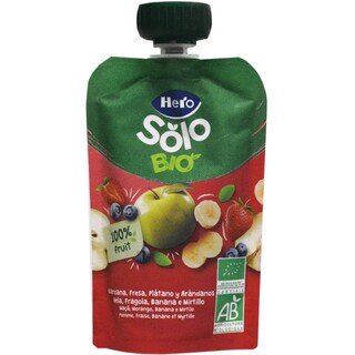 Hero Baby | Gustare ecologica de mar, capsuni, banane si afine 100g