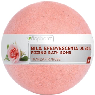 Flopharm | Bila efervescenta de baie Trandafiri 160g