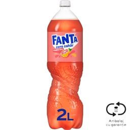 Fanta Zero Zahar | Bautura racoritoare carbogazoasa cu suc de grepfrut 2L