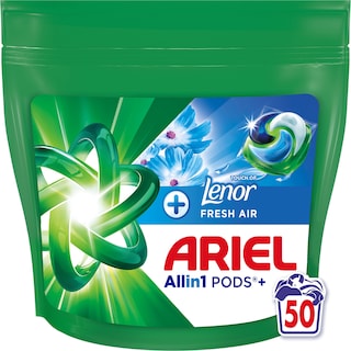 Ariel | Detergent +Touch of Lenor, 50 capsule