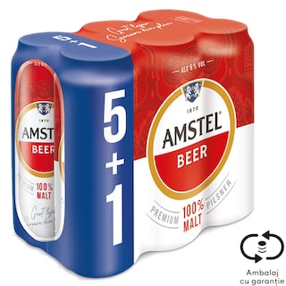 Amstel | Bere blonda 5+1 x 0.5L