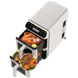 Berlinger Haus | Friteuza cu aer cald, dual basket 11L, digital, Sahara