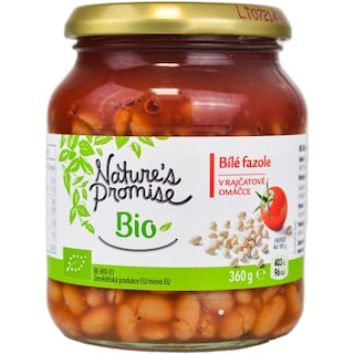 Nature's Promise Bio | Fasole in sos de rosii bio 360g