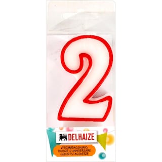 Delhaize | Lumanare aniversare cifra 2