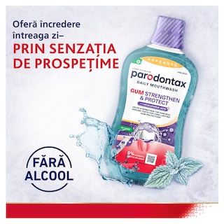 Parodontax | Apa de gura Gum Stregthen & Protect Icy Mint 500ml