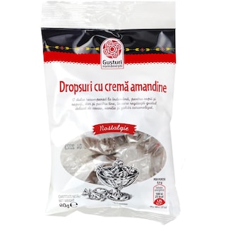 Gusturi romanesti | Dropsuri cu crema de amandine 80g