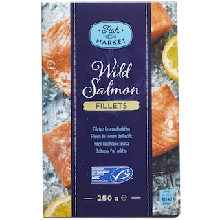 Fish Market | Fileuri de somon congelat de Pacific 250g