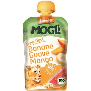 Mogli | Piure bio cu banane, mango si guava. 100g